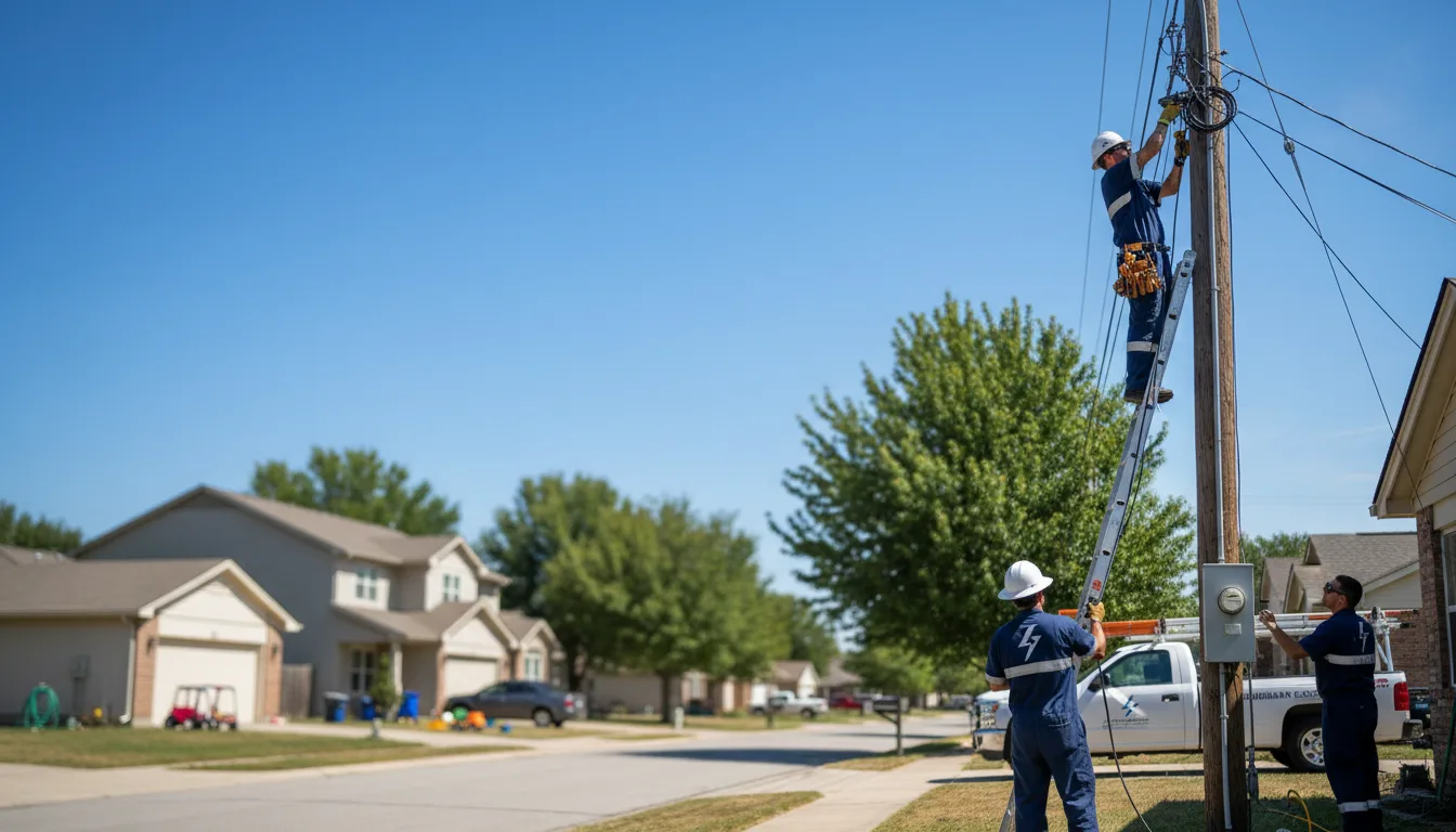 Residential electrician providing installation services in Arbela, MO